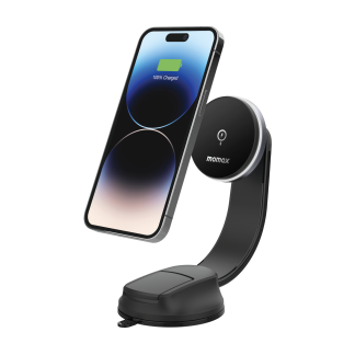 Q.Mag Mount5 Magnetic Wireless Charging Suction Cup Car Mount 15W
