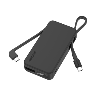 1-Power Vital+ 10000mAh Built-In Cable Power Bank