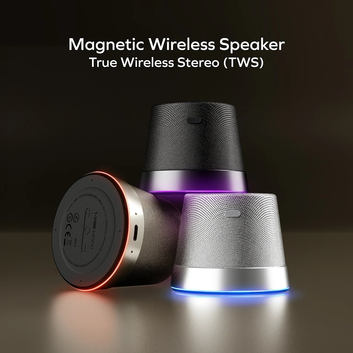 1-Vibe Mood Magnetic Wireless Speaker - Image 20