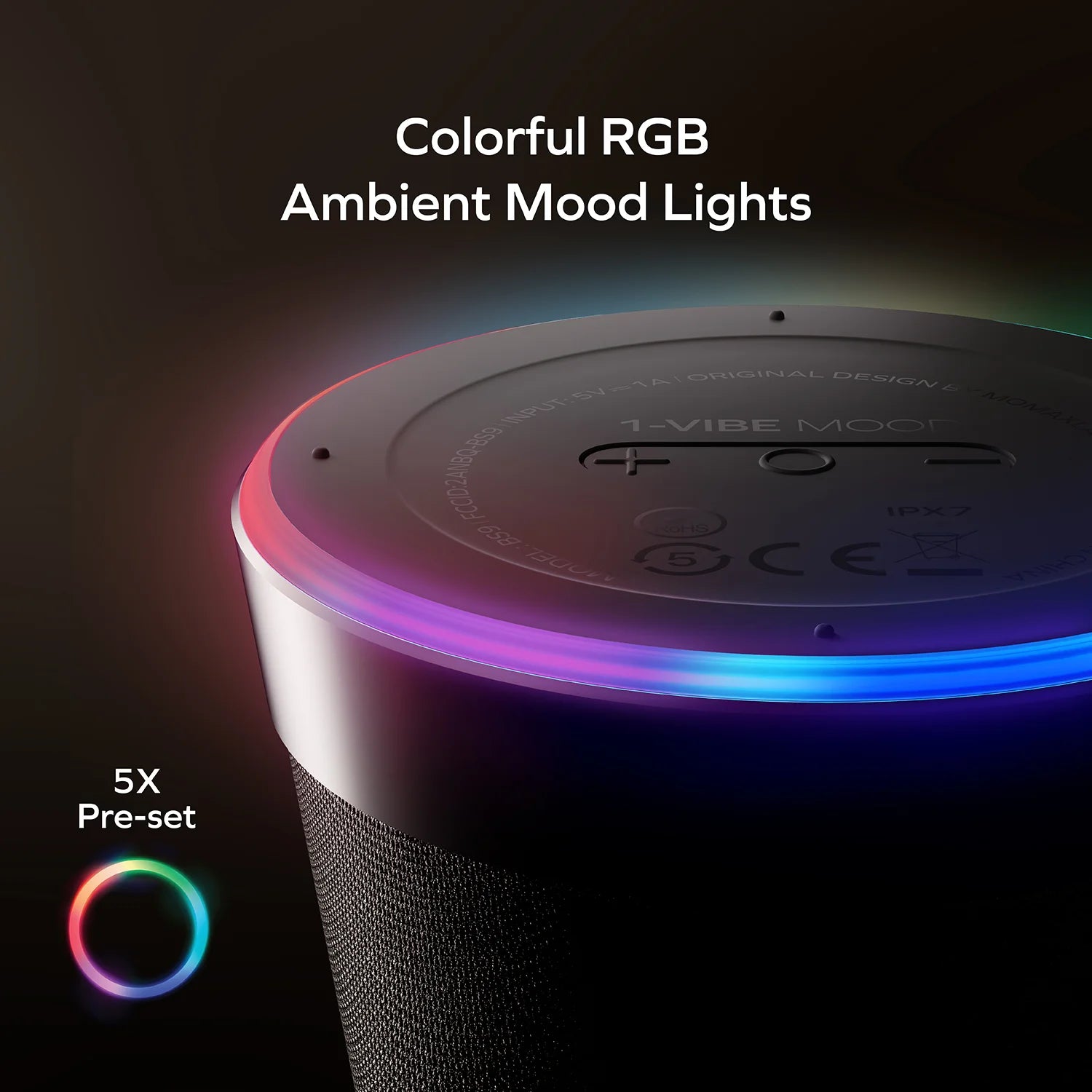 1-Vibe Mood Magnetic Wireless Speaker - Image 13