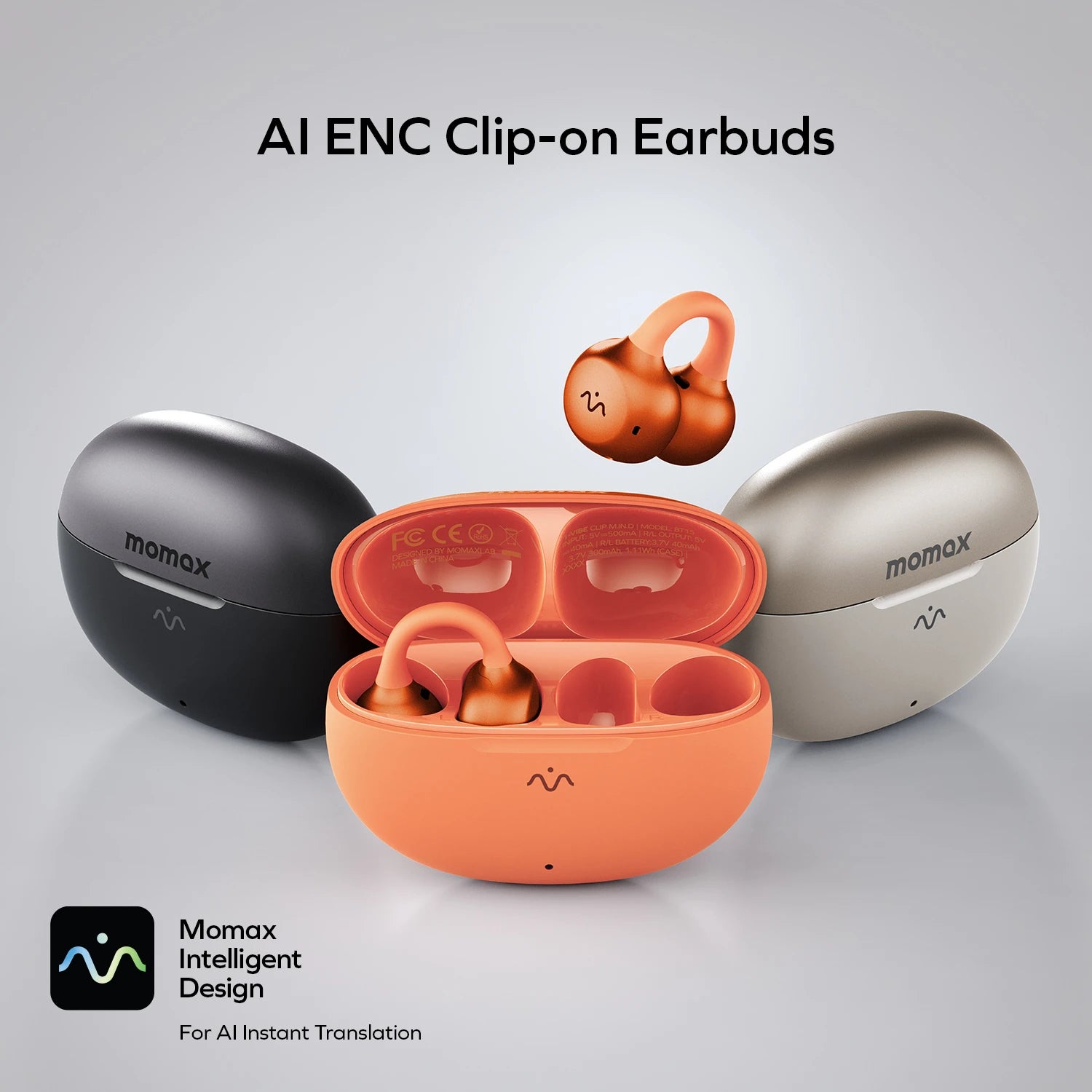 1-Vibe Clip M.IN.D AI ENC Clip-On Earbuds - Image 9