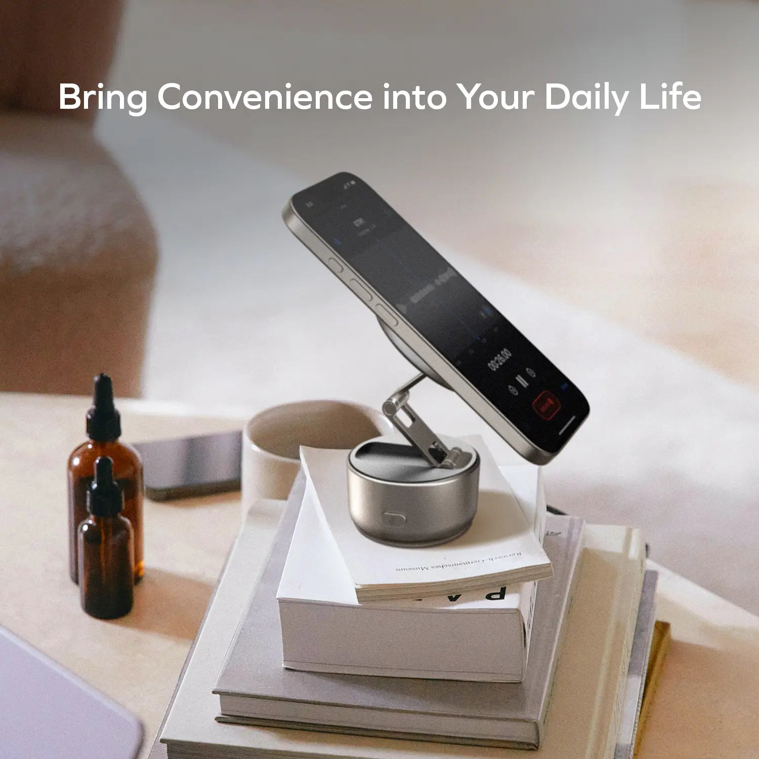 1-Snap Go Auto Suction Magnetic Phone Stand - Image 20