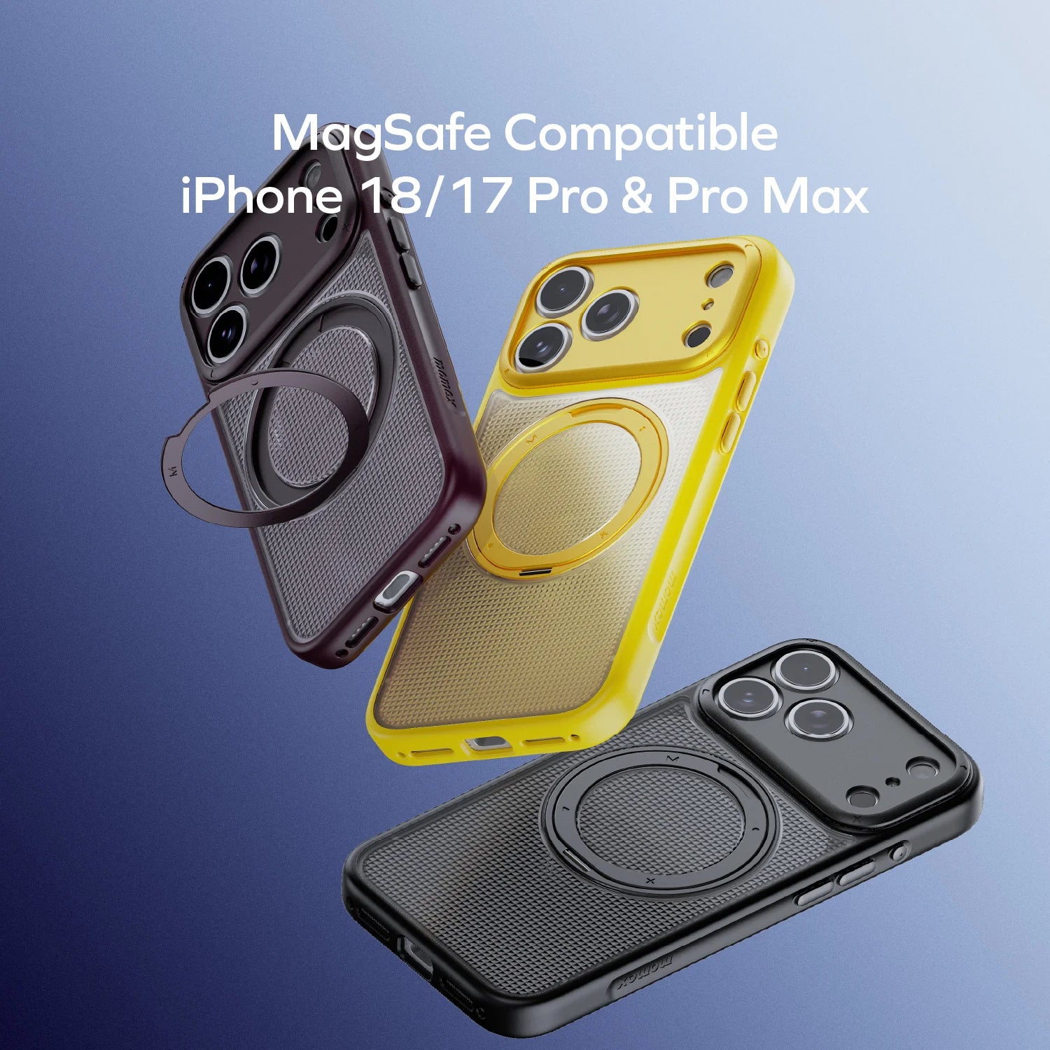 Sōma Crystal MagSafe Case with 360° Kickstand for iPhone 18 Series - Image 8