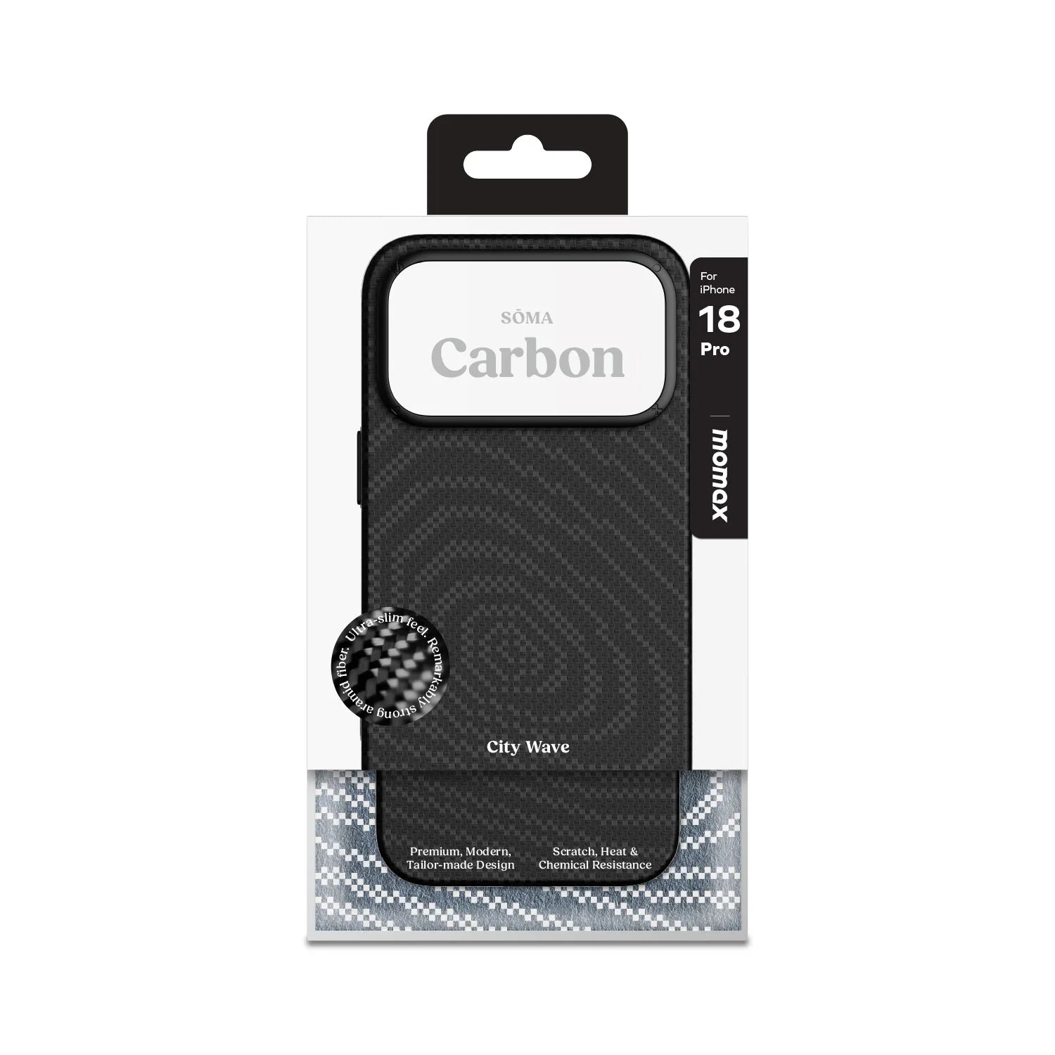 Sōma Carbon – City Wave Aramid Magnetic Case iPhone 18 Series - Image 2