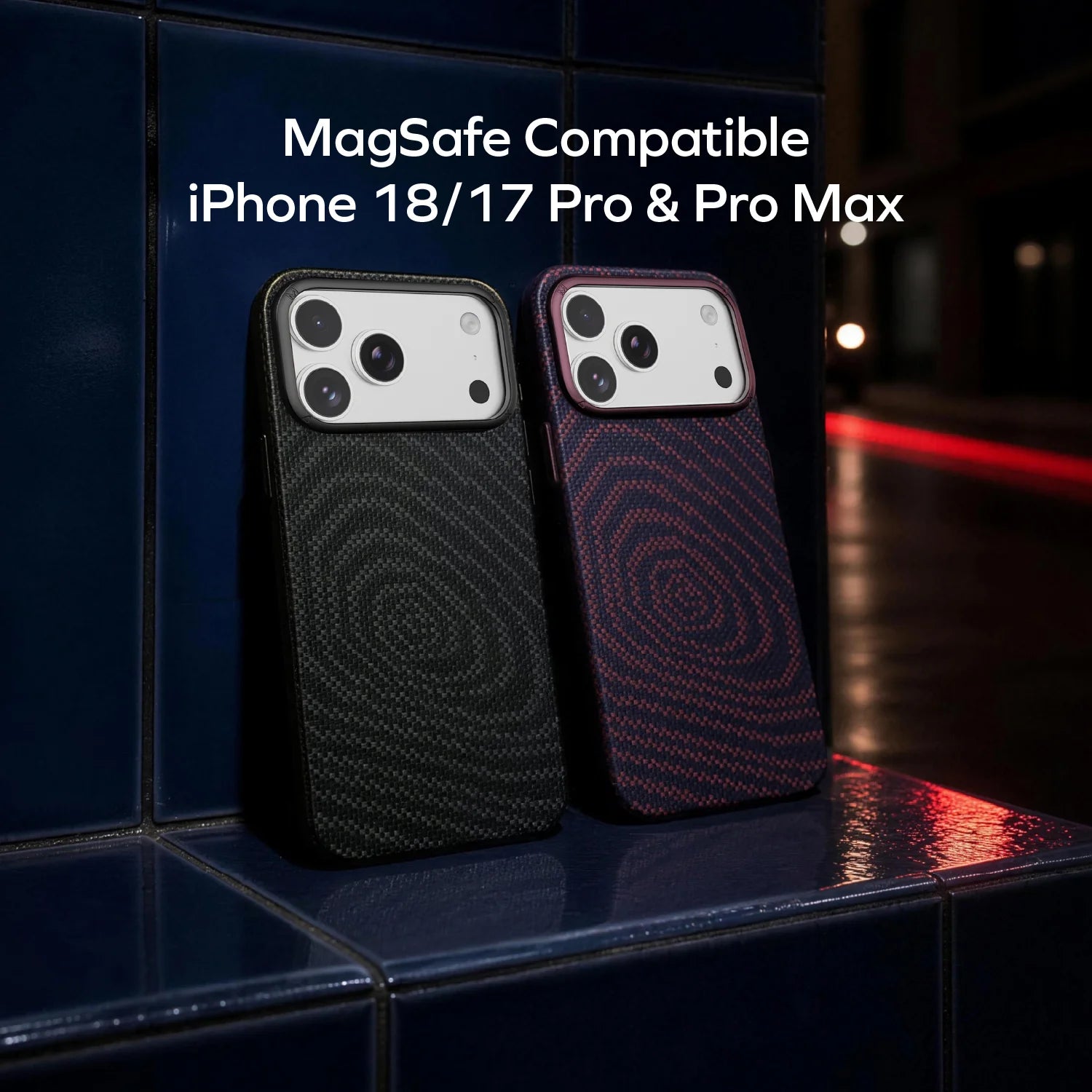 Sōma Carbon – City Wave Aramid Magnetic Case iPhone 18 Series - Image 6