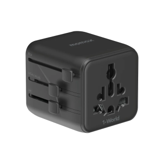 1-World Universal Travel Charger with Dual AC