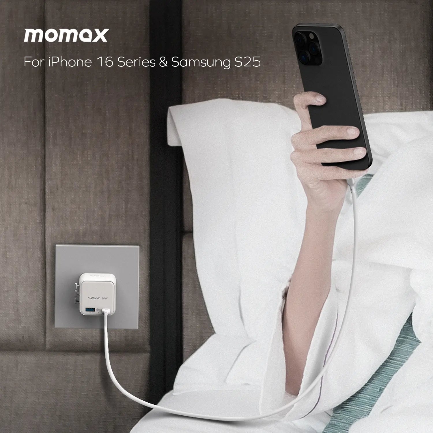1-World²
2-Port USB-A and USB-C GaN Travel Charger 20W - Image 13