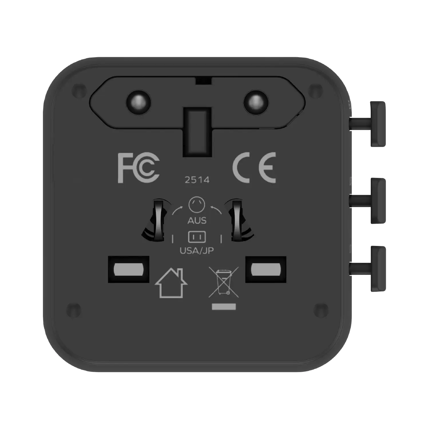 1-World²
2-Port USB-A and USB-C GaN Travel Charger 20W - Image 5